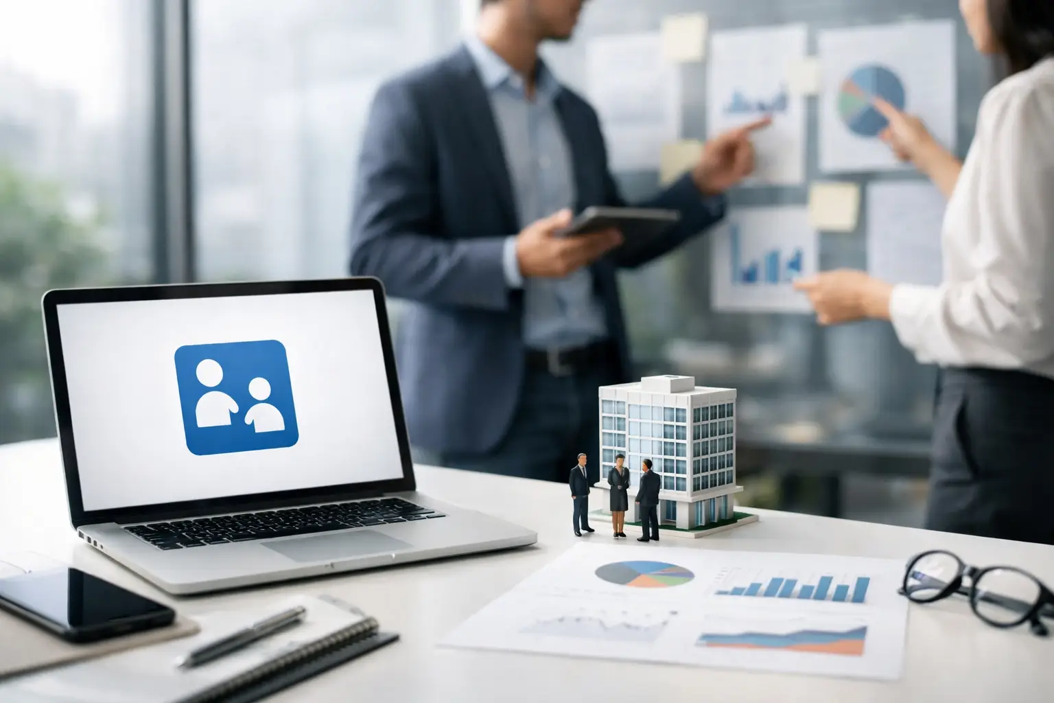 Vizuál pre LinkedIn firmu, ktorý funguje